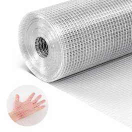 VEVOR - Hardware Cloth, 1/2 inch 72 inch x 100 ft 19 Gauge Chicken Wire Fence, Hot-Dip Galvanized After Welding Metal Wire Mesh - Silver