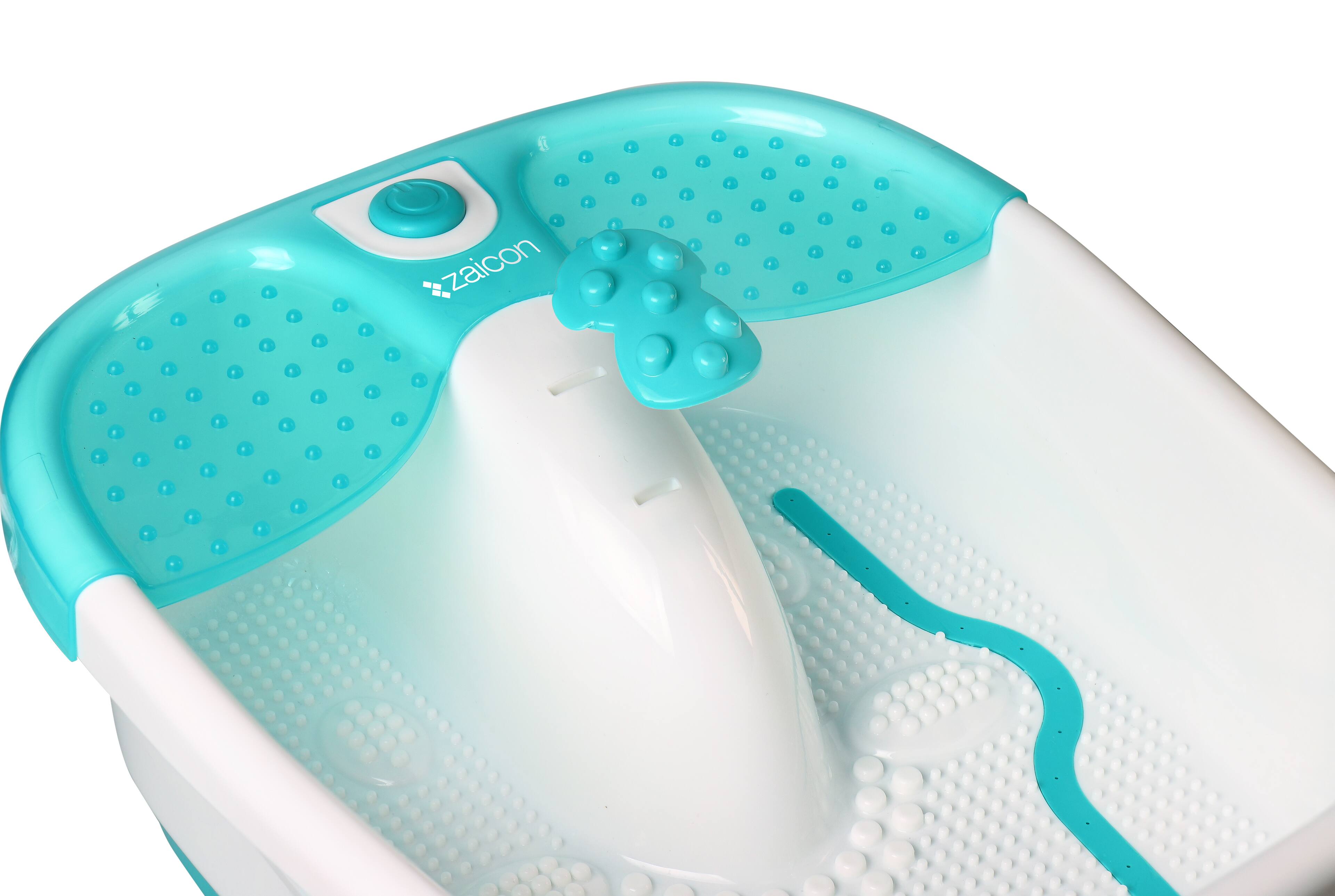Left. Zaicon - Zaicon Foot Bath Massager - Turquoise/Aqua & White.
