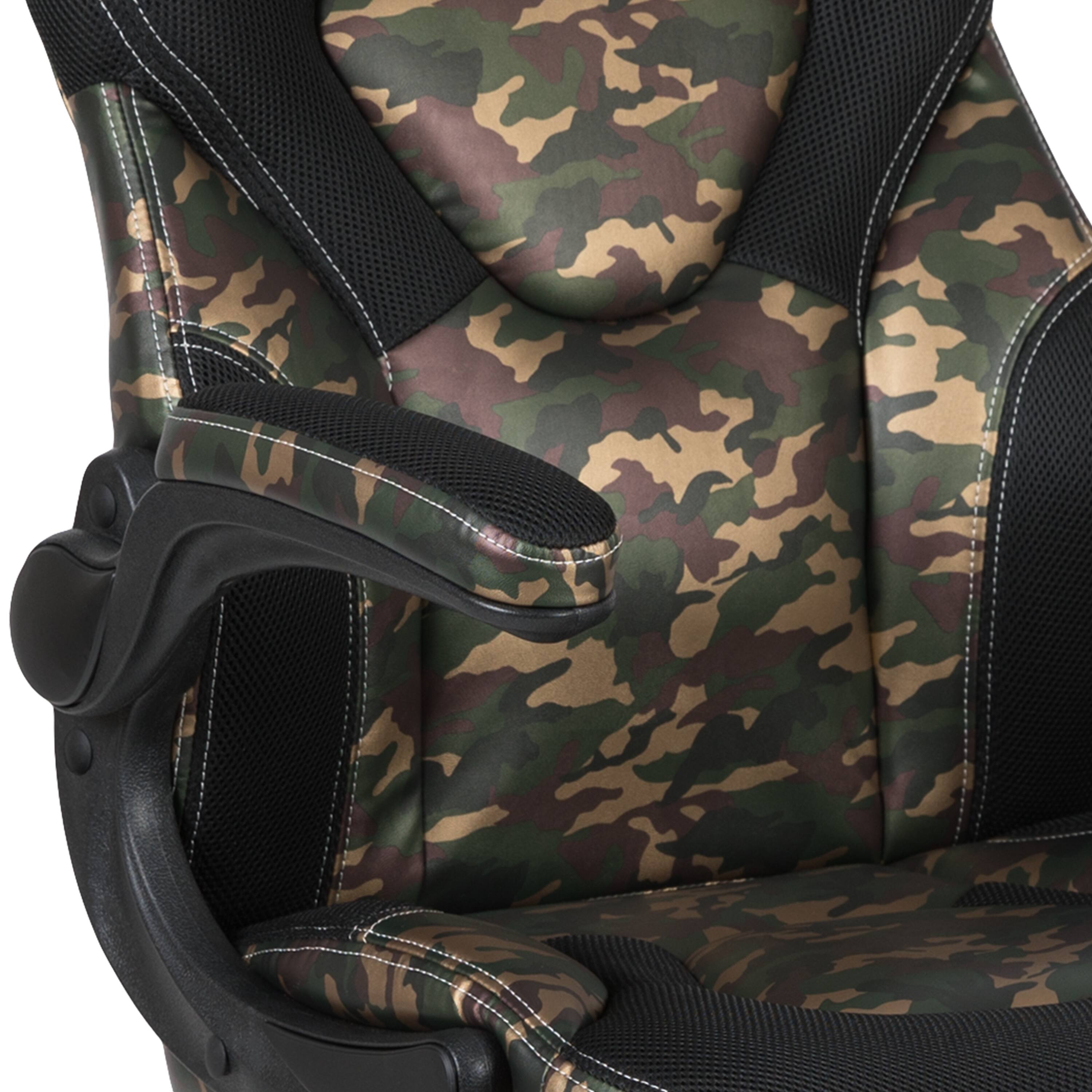 Alt View 10. Emma + Oliver - Z100 Gaming Chair Racing Office Ergonomic Computer PC Adjustable Swivel Chair - Camouflage.