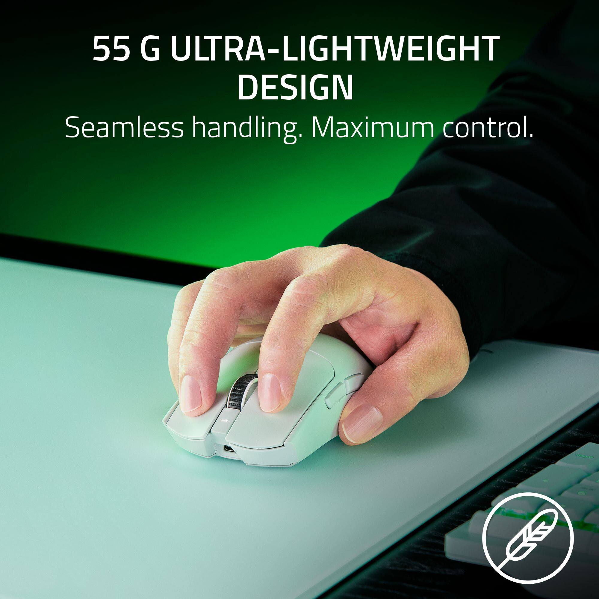 55 G ULTRA-LIGHTWEIGHT DESIGN  
Seamless handling. Maximum control.