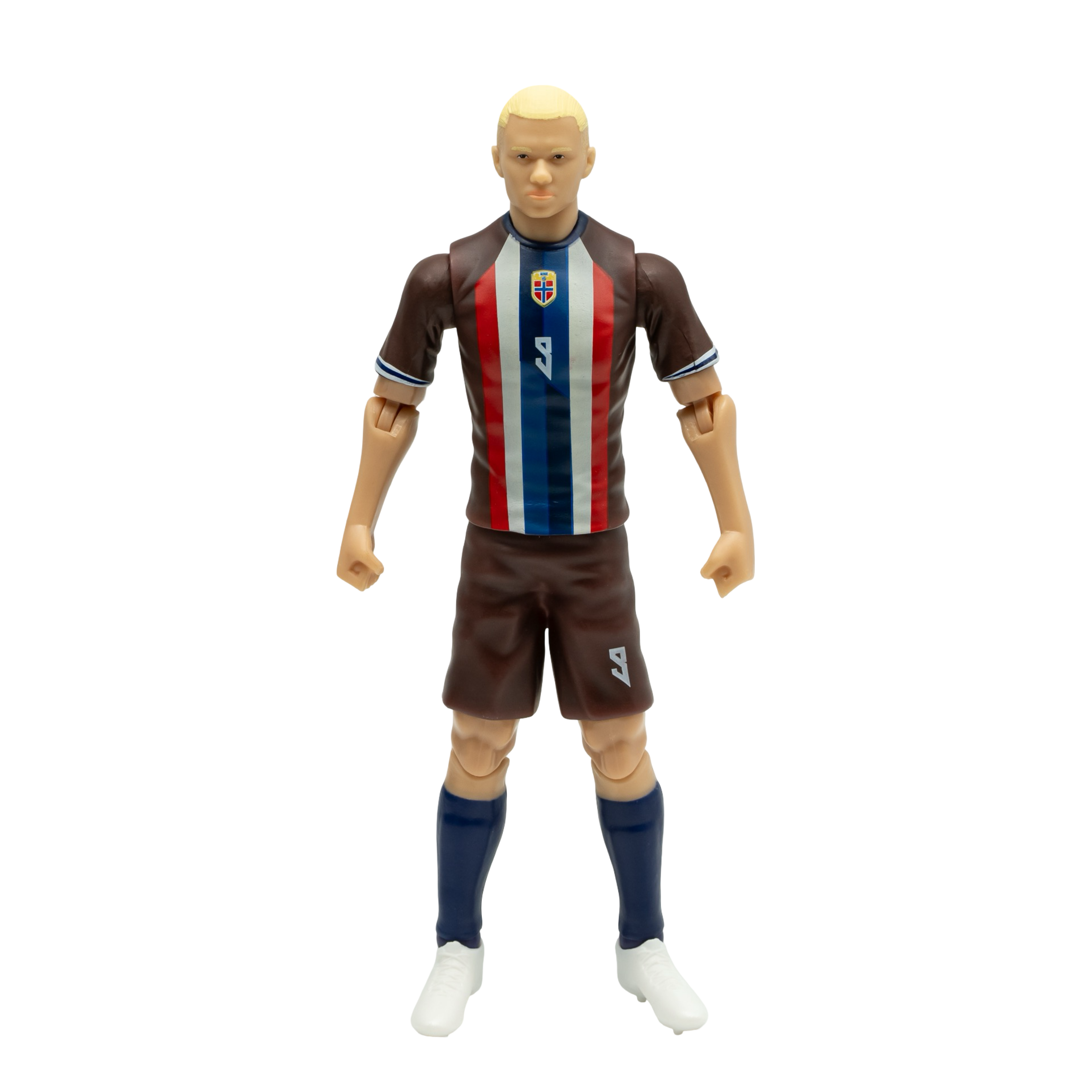 Front. Banbo Toys - Banbo Toys SOCKERS Norway National Erling Haaland 8" Collectible Soccer Action Figure.