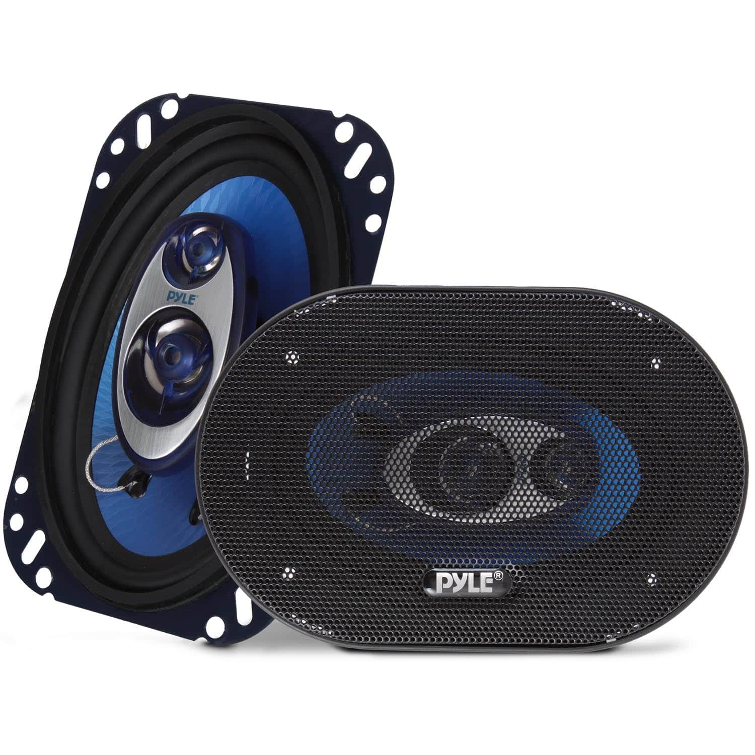 PYLE - 4'' x 6'' Three Way Sound Speaker System - Black