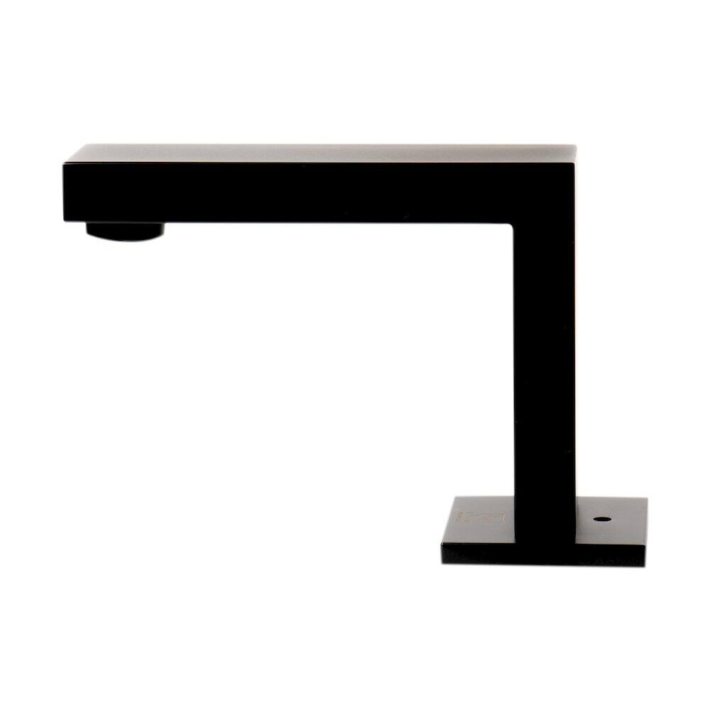 Left. Alfi - Black Matte Widespread Modern Bathroom Faucet - Black.