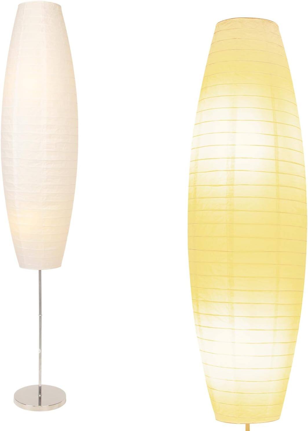 Front. PARKER SLATER - 59” Japanese Rice Paper Floor Lamp – Modern Paper Lamp (1pc).