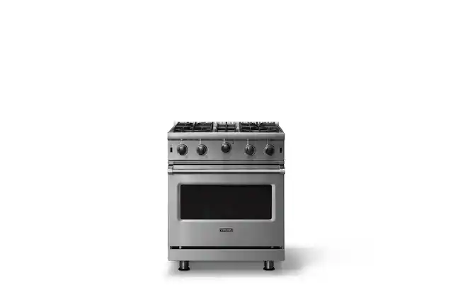 Front. Viking - Professional 5 Series 4.0 Cu. Ft. Freestanding Gas Convection Range - Stainless steel.
