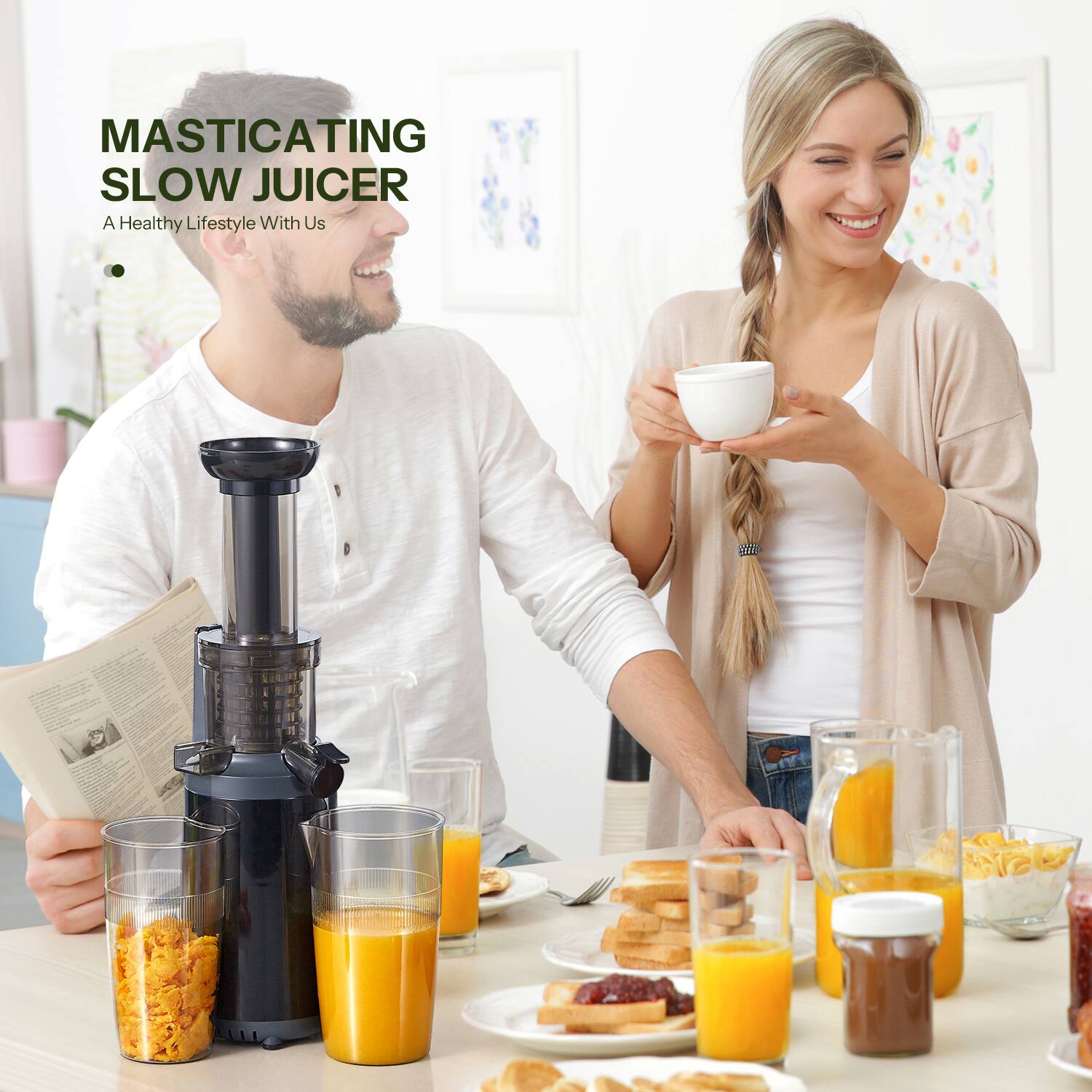 MASTICATING SLOW JUICER  
A Healthy Lifestyle With Us