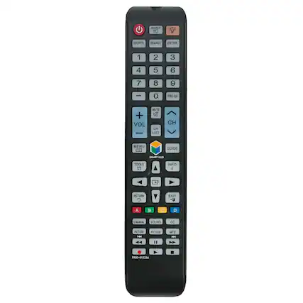 SOURCE
SEARCH
EXTRA
1 2 3
4 5 6
7 8 9
0
PRE-CH
VOL
MUTE
CH
CH LIST
GUIDE
SMART HUB
TOOLS
INFO
MENU
RETURN
A B C D
E-MANUAL
PICTURE
SOUND
CC
PIC SIZE
MTS
EXIT
BN59-01223A