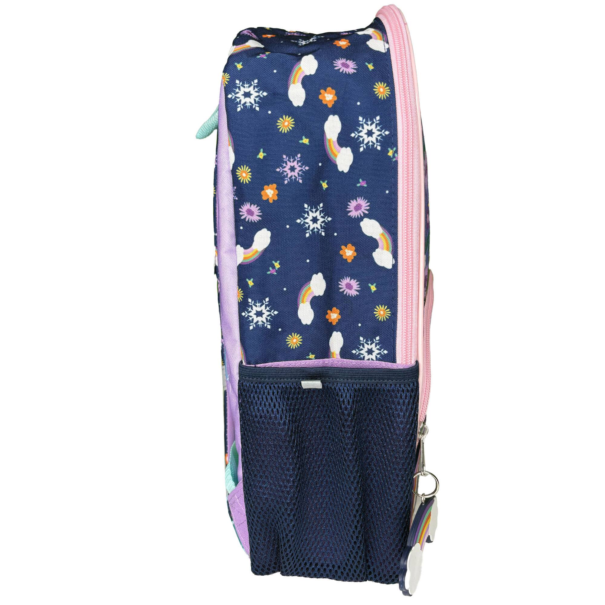 Alt View 3. UPD - Disney Frozen Anna & Elsa 16" School Backpack with a Large Front Pocket, Girls - Multicolored.