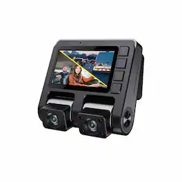 myGEKOgear - GekoGear Orbit D110 1K/1K Dual Front & In Cabin View Dash Cam - Black
