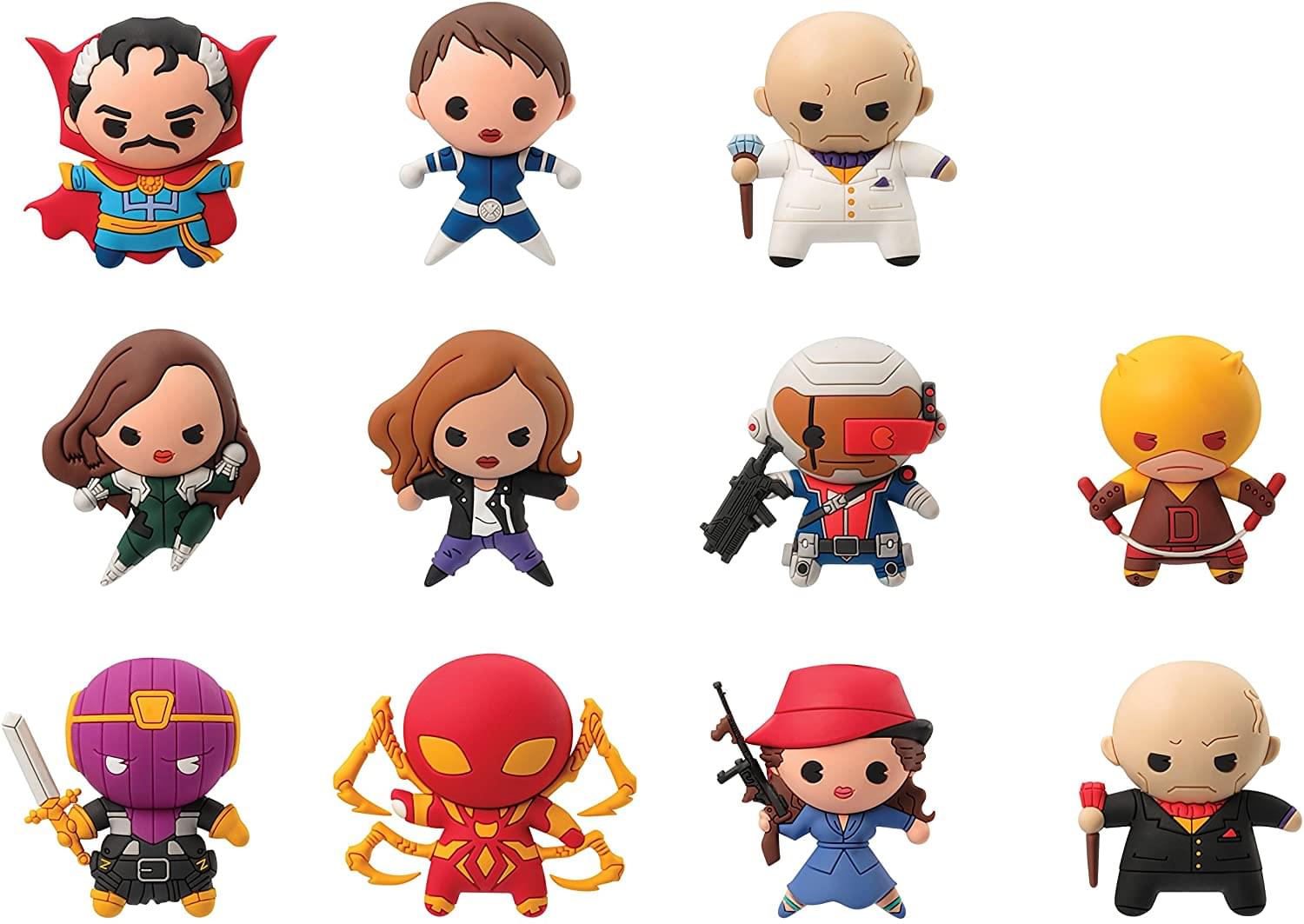 Alt View 1. Monogram - Marvel Series 8 Blind Bag Foam Figure Keyring | One Random - Red.