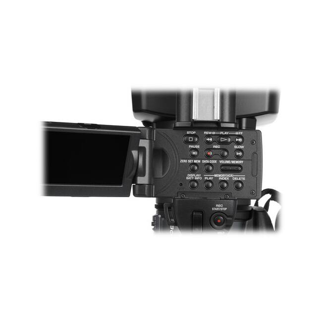 STOP REW PLAY OFF PAUSE REC SLOW EE In ZERO SET MEM DATA CODE VOLUME/MEMORY DISPLAY MEMORY (CVCR) BATT INFO PLAY INDEX DELETE nC START/STOP DE