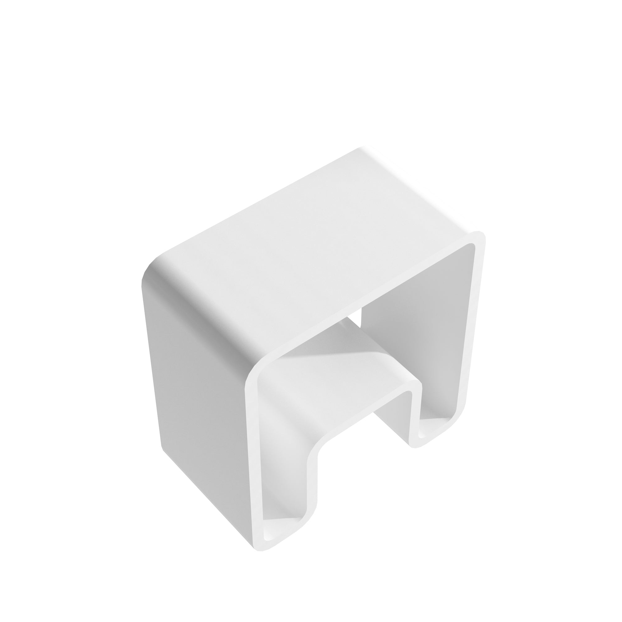 Alt View 9. Boyel Living - 9.06 in. W Freestanding Solid Surface Shower Seat in Matte White with Storage - Matte White.