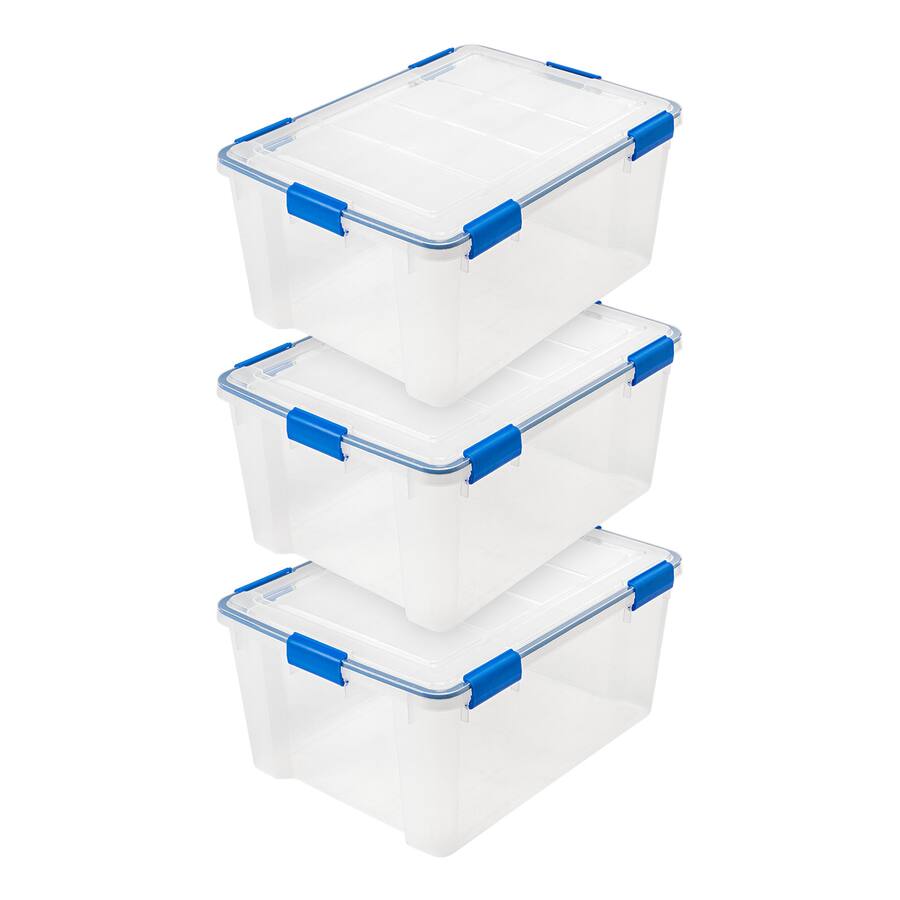 Box Body Storage Container IRIS USA Storage Box with Gasket Seal Lid, Heavy Duty Moving Containers ...