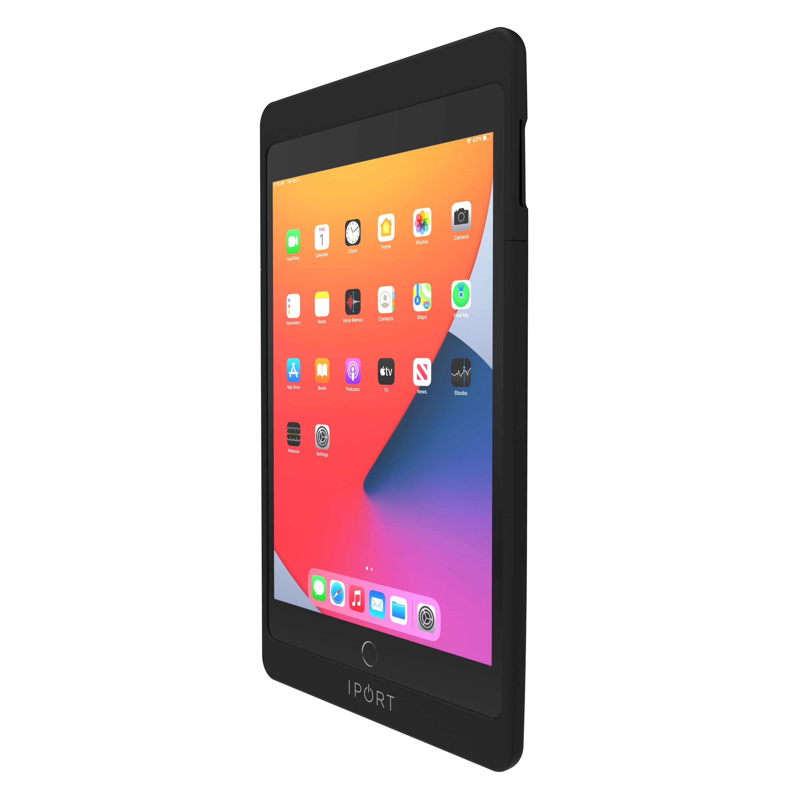 iPort - CONNECT PRO - CASE FOR APPLE IPAD 10.2" (9th Gen) (Each) - Black - Front_Zoom