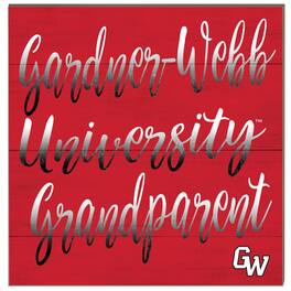 Jardine - Gardner-Webb Bulldogs 10" x 10" Grandparent Wood Plaque - Red