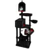 Front. Gymax - Gymax Gothic Cat Tree for Indoor Cats Extra Large Cat Tower w/2 Cat Condos Coffin Bed.