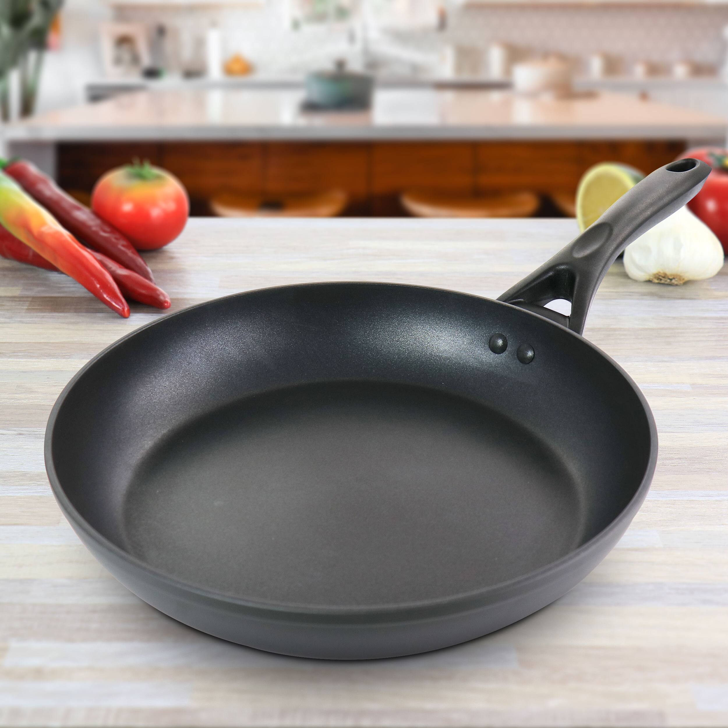 Alt View 4. Oster - Oster 10 Inch Aluminum Frying Pan - Black.