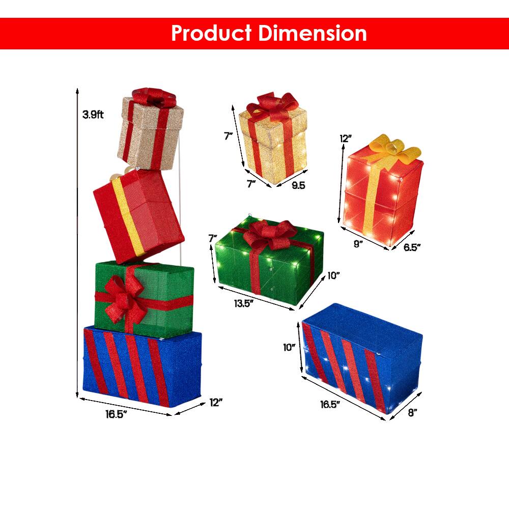 Product Dimension

- 3.9ft
- 7" x 7" x 9.5"
- 12" x 9" x 6.5"
- 13.5" x 10" x 12"
- 16.5" x 10" x 8"