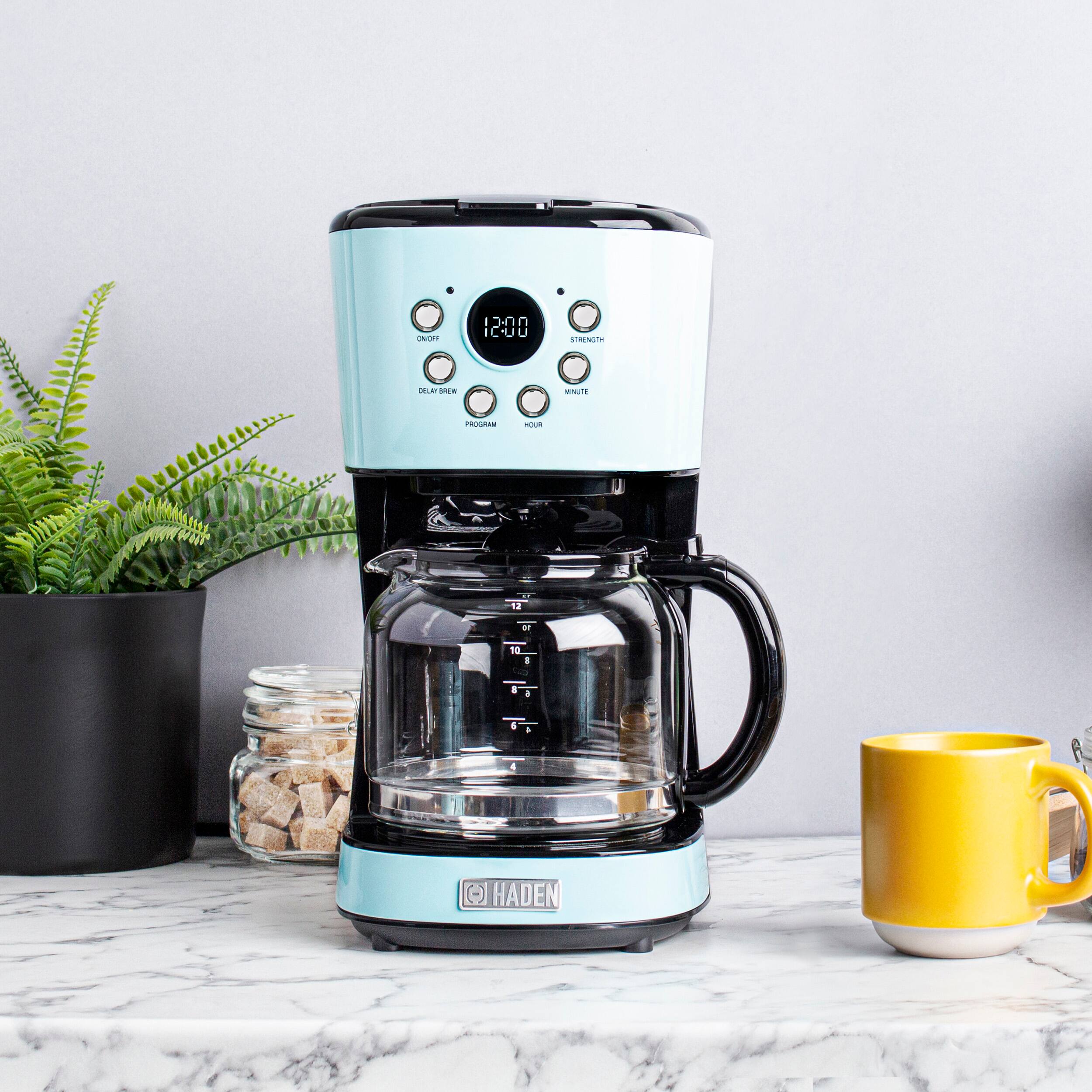 Alt View 11. Haden - 12-Cup Programmable Coffee Maker with Strength Control and Timer - Turquoise.
