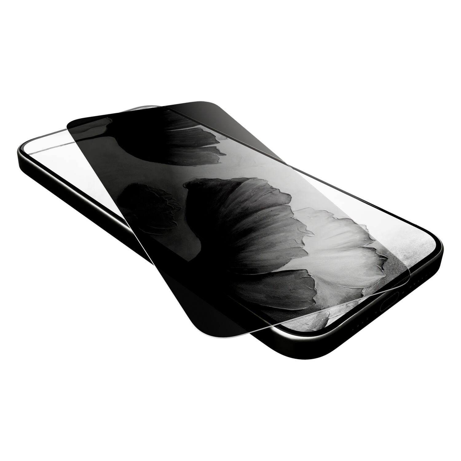 Angle. Cellhelmet - Cellhelmet Temp-i14-pro-max Privacy Tempered Glass (iphone 14 Pro Max) - clear.