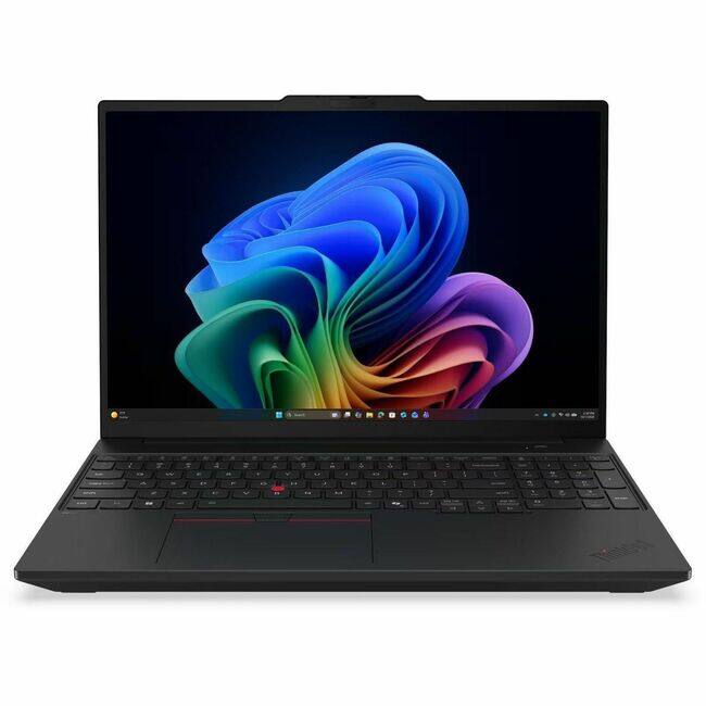 Front. Lenovo - Lenovo ThinkPad T16 Gen 5 22AN0011US 16" Touchscreen Notebook - WUXGA - 60 Hz - AMD Ryzen 7 PRO Ryzen PRO 200 Series 250 - Black.