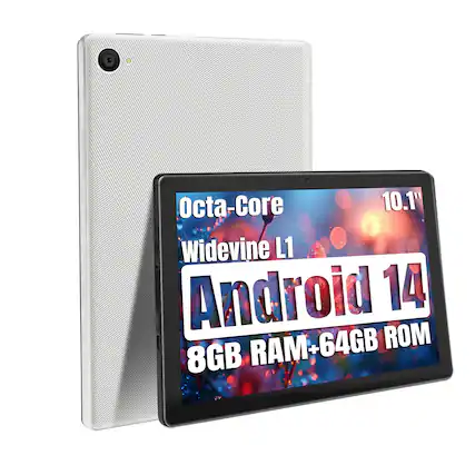 Octa-Core 10.1" Widevine L1 Android 14 8GB RAM+64GB ROM