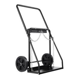 VEVOR - Dual Welding Cylinder Cart, Oxygen Acetylene Tank Cart with 440LBS Static Weight Capacity - Black