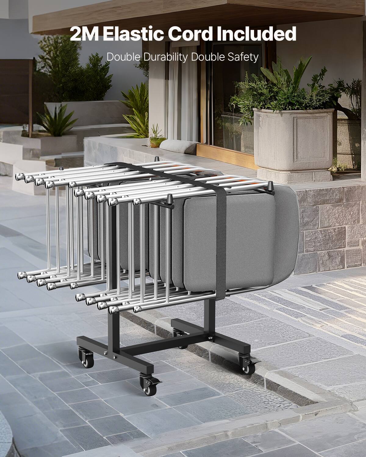 2M Elastic Cord Included
Double Durability Double Safety