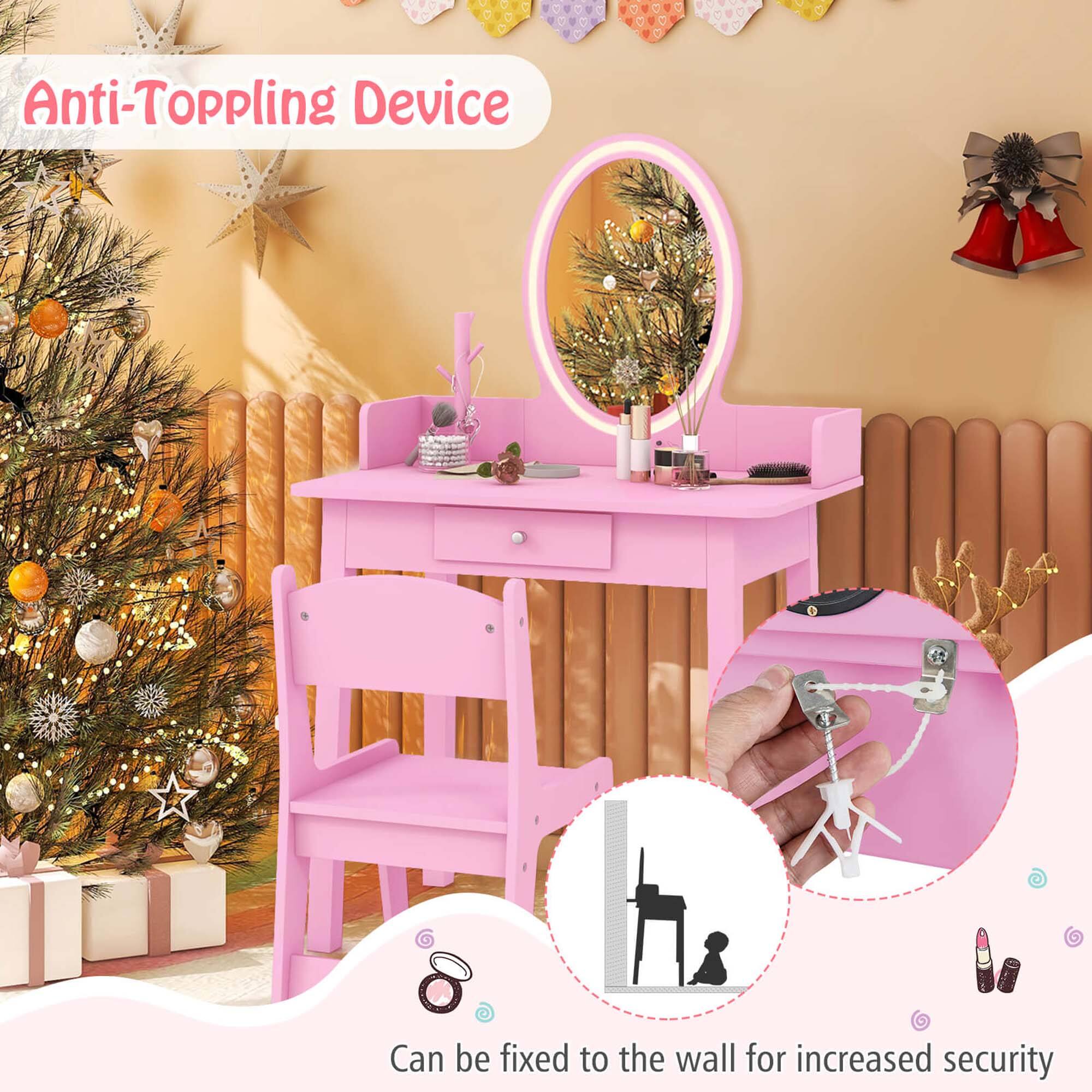 Anti-Toppling Device

Can be fixed to the wall for increased security.