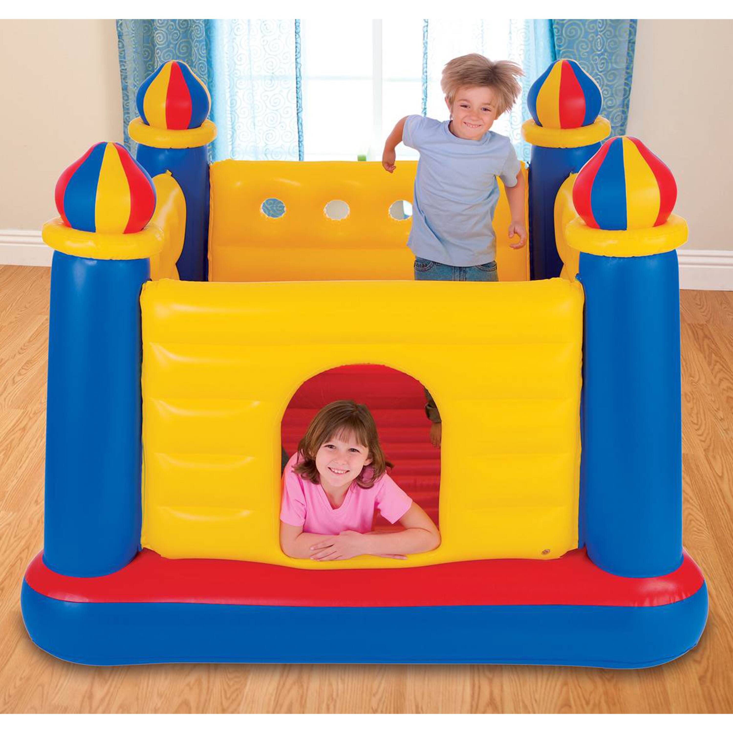 Alt View 11. Intex - Jump-O-Lene Inflatable Colorful Castle Ball Pit and Bounce House - Multicolor.