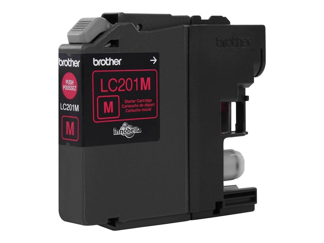 brother brother PUSH LC201M POUSSEZ Starter Cartridge LC201M M Cartouche de départ Cartucho inicial M innobella brother