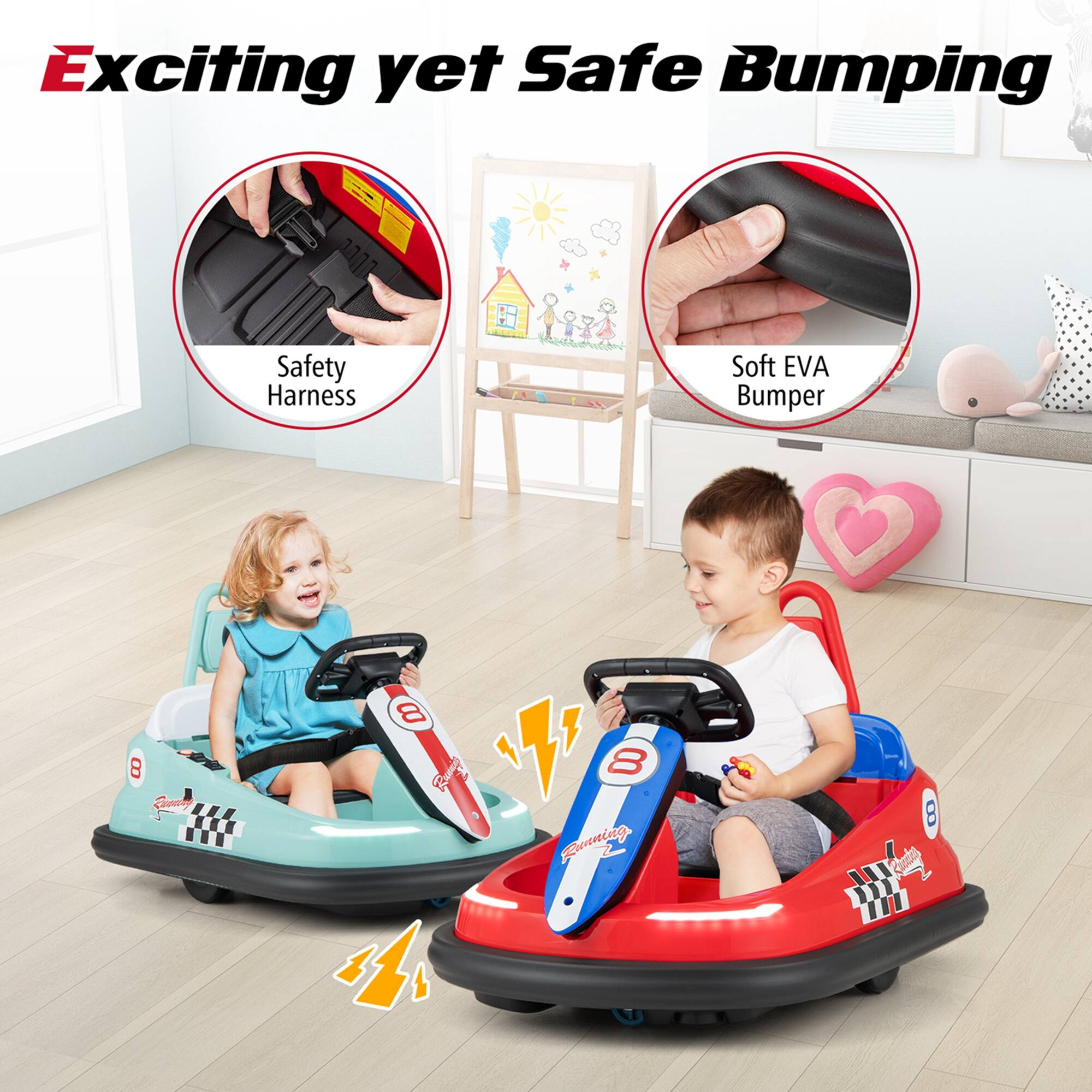 Exciting yet Safe Bumping

Safety Harness

Soft EVA Bumper
