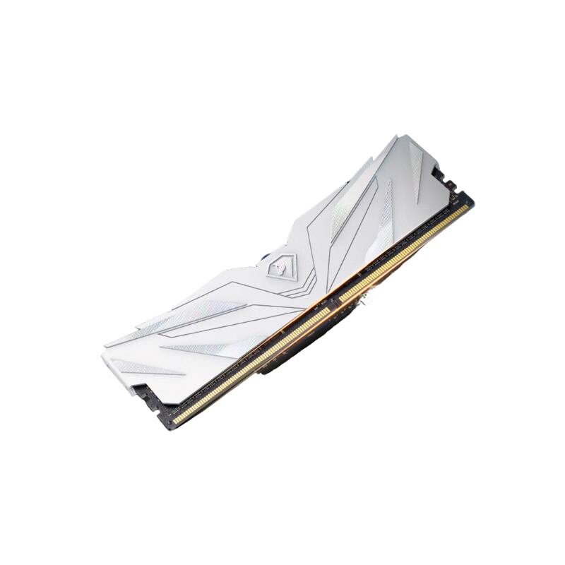 Front. Netac - 16GB DDR4 2666MHz Desktop Memory Module – Heat Spreader, Intel XMP 2.0, CL19 - White.