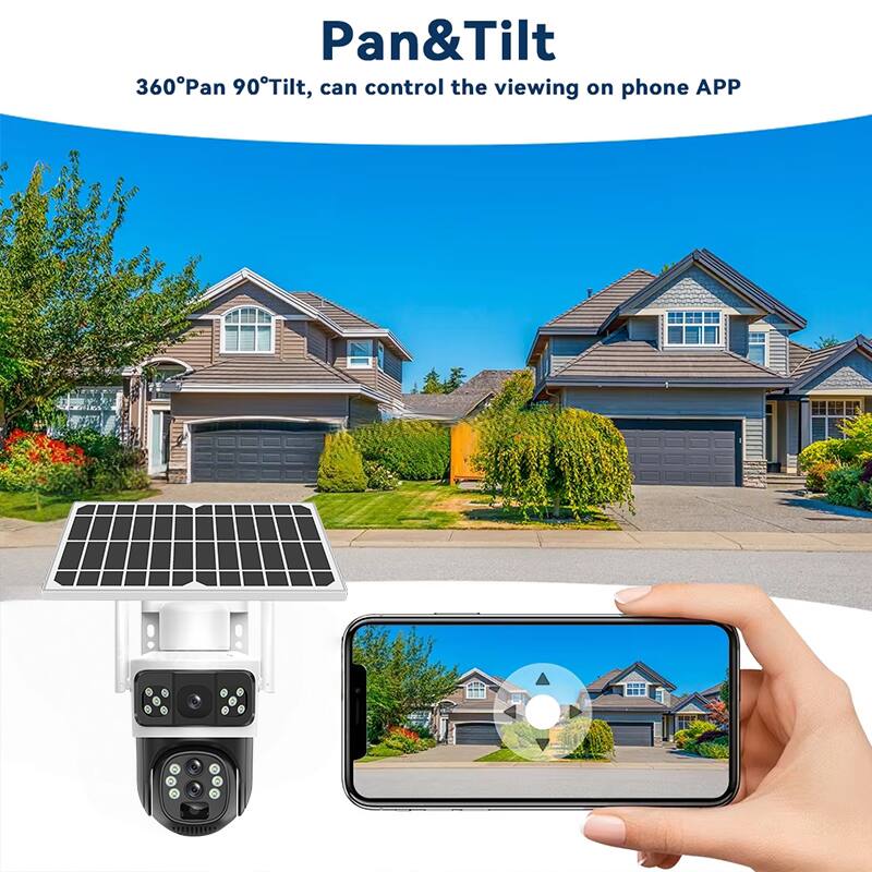 Pan&Tilt  
360°Pan 90°Tilt, can control the viewing on phone APP