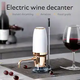 RTMB - Wine Aerator Pourer Spout, Wine Dispenser, Wine Accessories - White