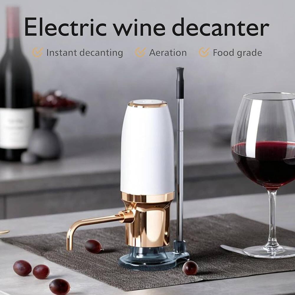 RTMB - Wine Aerator Pourer Spout, Wine Dispenser, Wine Accessories - White