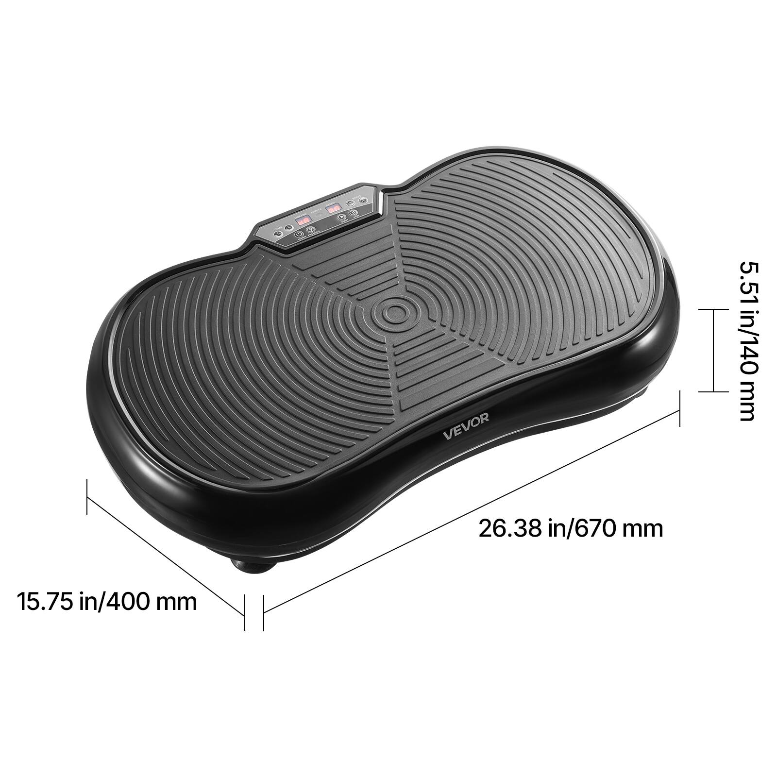 VEVOR

5.51 in/140 mm

26.38 in/670 mm

15.75 in/400 mm