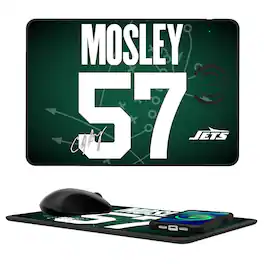 Keyscaper - C.J. Mosley Wireless Charger and Mouse Pad - Black