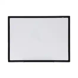 Universal - Design Series Deluxe Dry Erase Board, 24" x 18", White Surface, Black Anodized Aluminum Frame