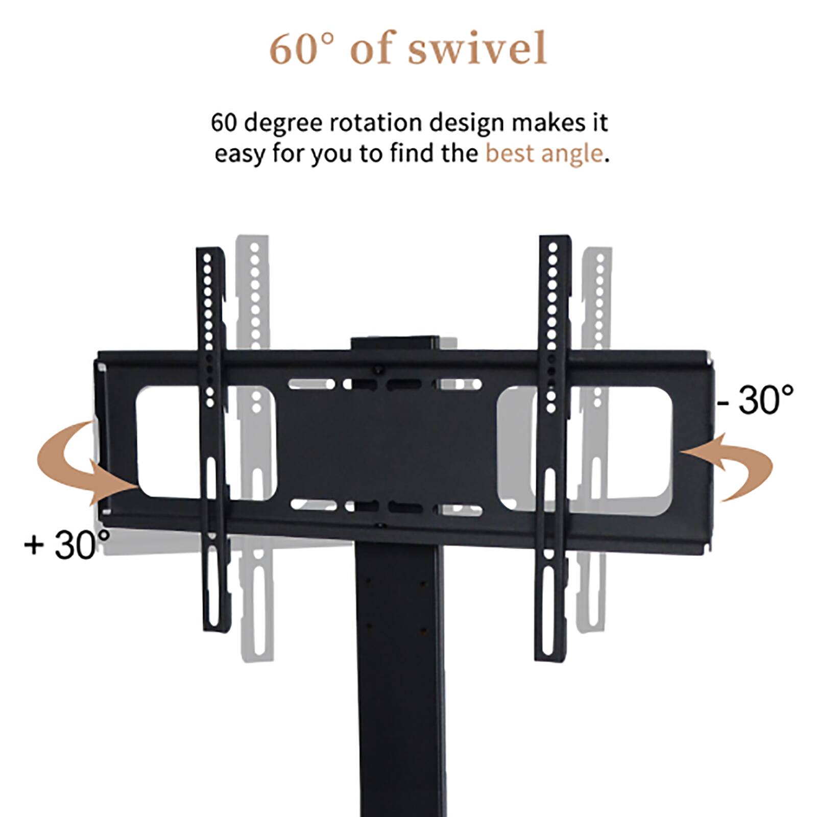 60° of swivel

60 degree rotation design makes it easy for you to find the best angle.

+ 30°
- 30°