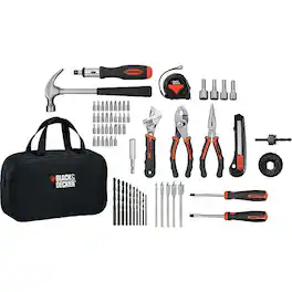 Black+Decker - 66-Piece Tool Combo Kit - Black/Orange
