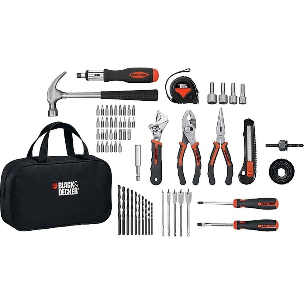 Black+Decker - 66-Piece Tool Combo Kit - Black/Orange