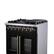 Alt View 8. Forno Appliances - 30 in. Wide 5 Burner Capriasca 4.32 Cu. Ft. Dual Fuel Range with French Door Design - Black.