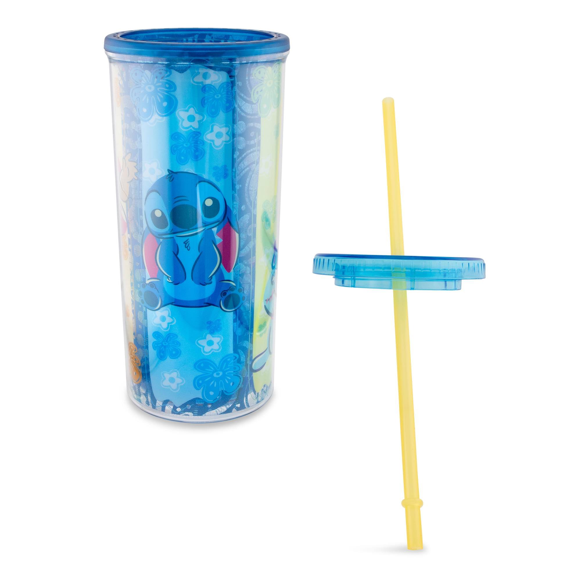 Alt View 2. Disney - Disney Lilo & Stitch Scrump 20-Ounce Plastic Carnival Cup With Lid and Straw - Blue.