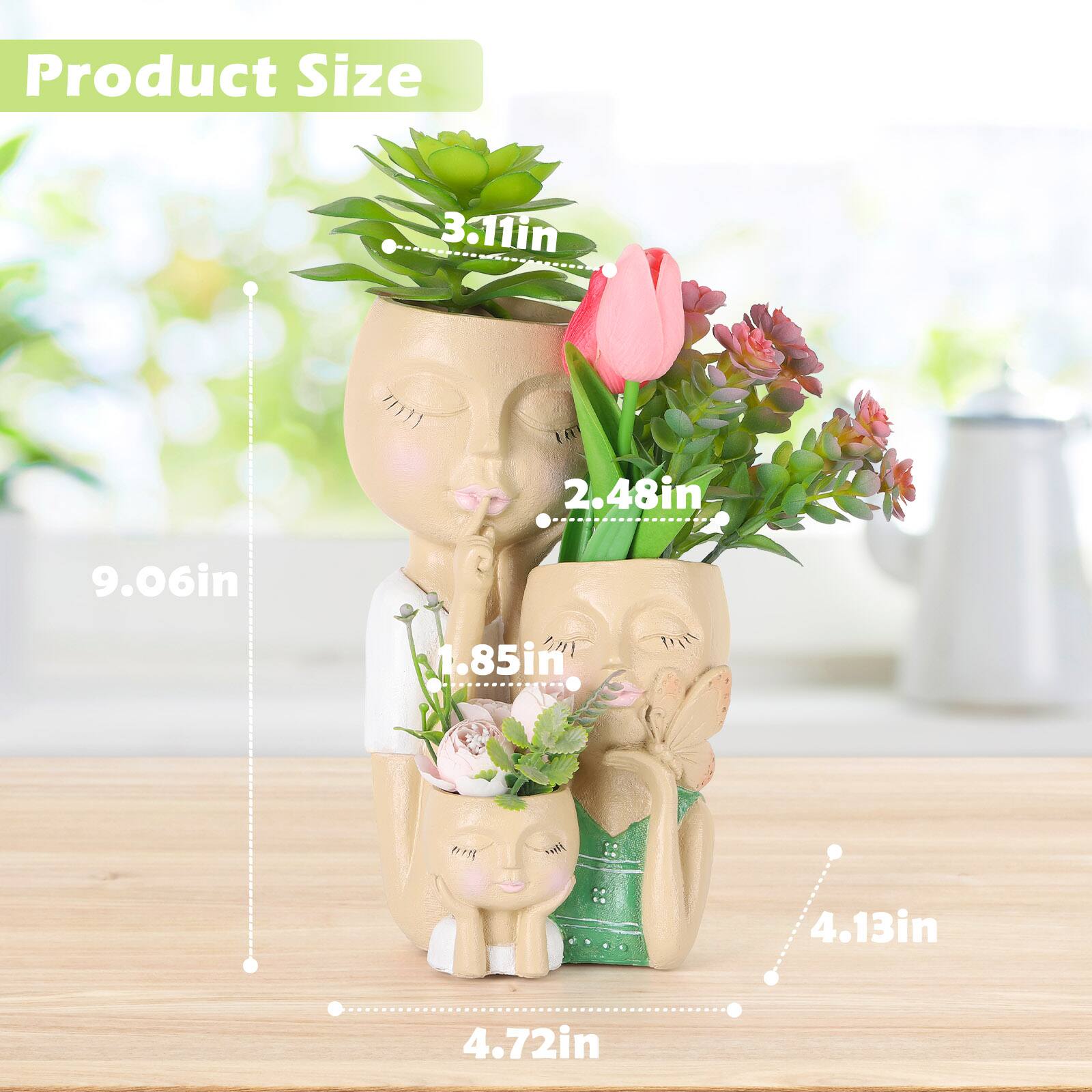 Product Size
3.11in
2.48in
9.06in
1.85in
4.13in
4.72in