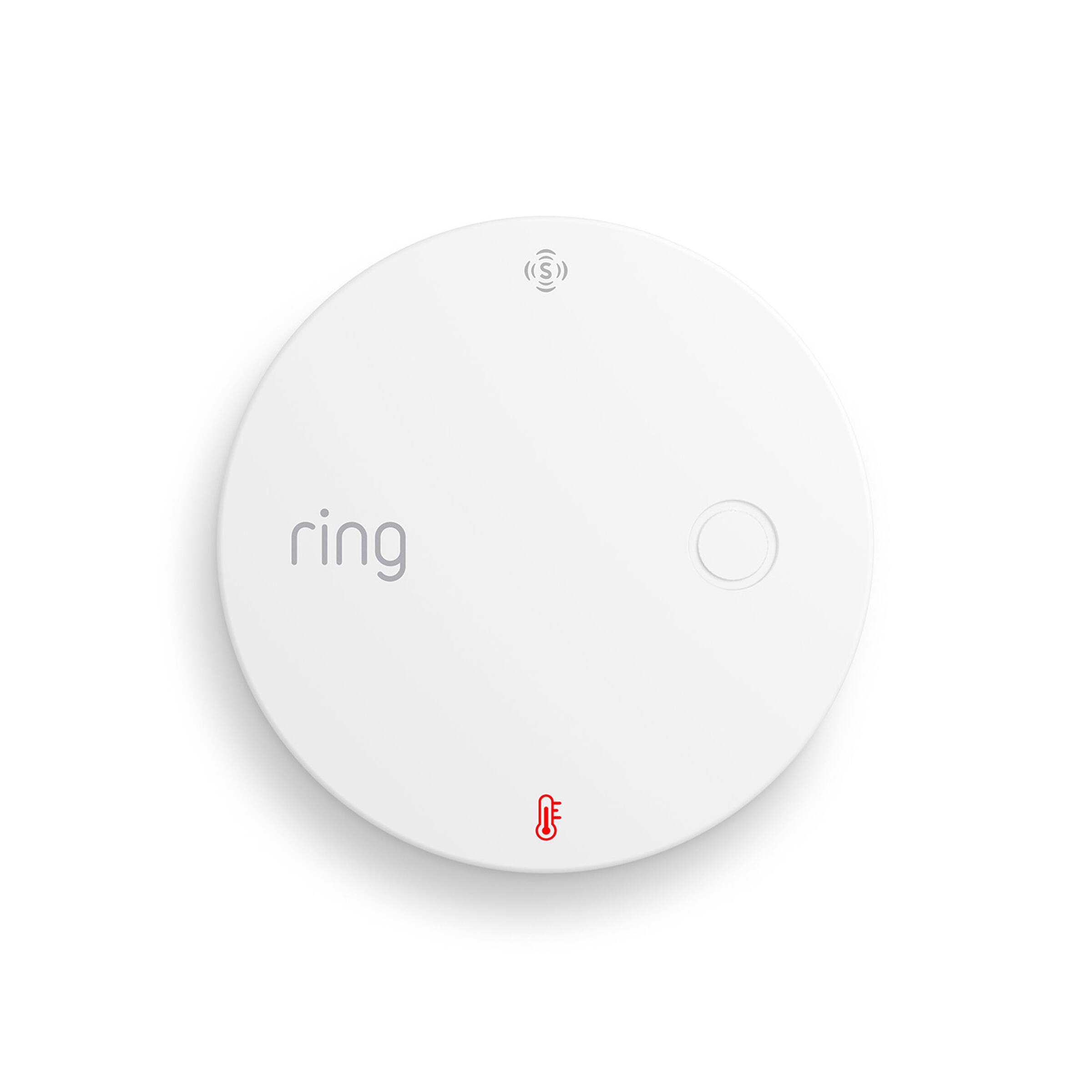 Front. Ring - Temperature & Humidity Sensor –Help protect against mold, on Amazon Sidewalk, no base station needed - White.