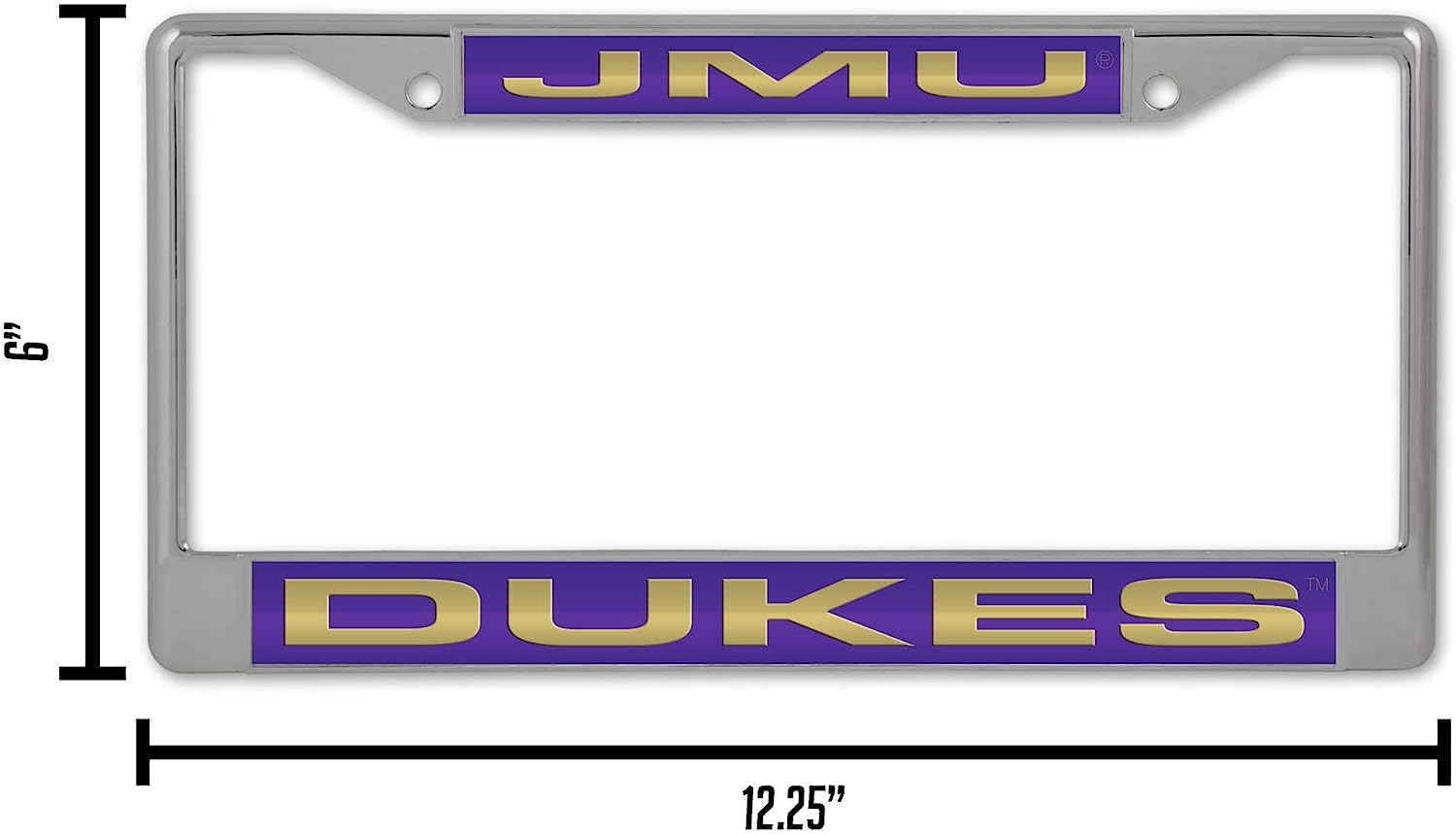 JMU  
6"  
DUKES  
12.25"
