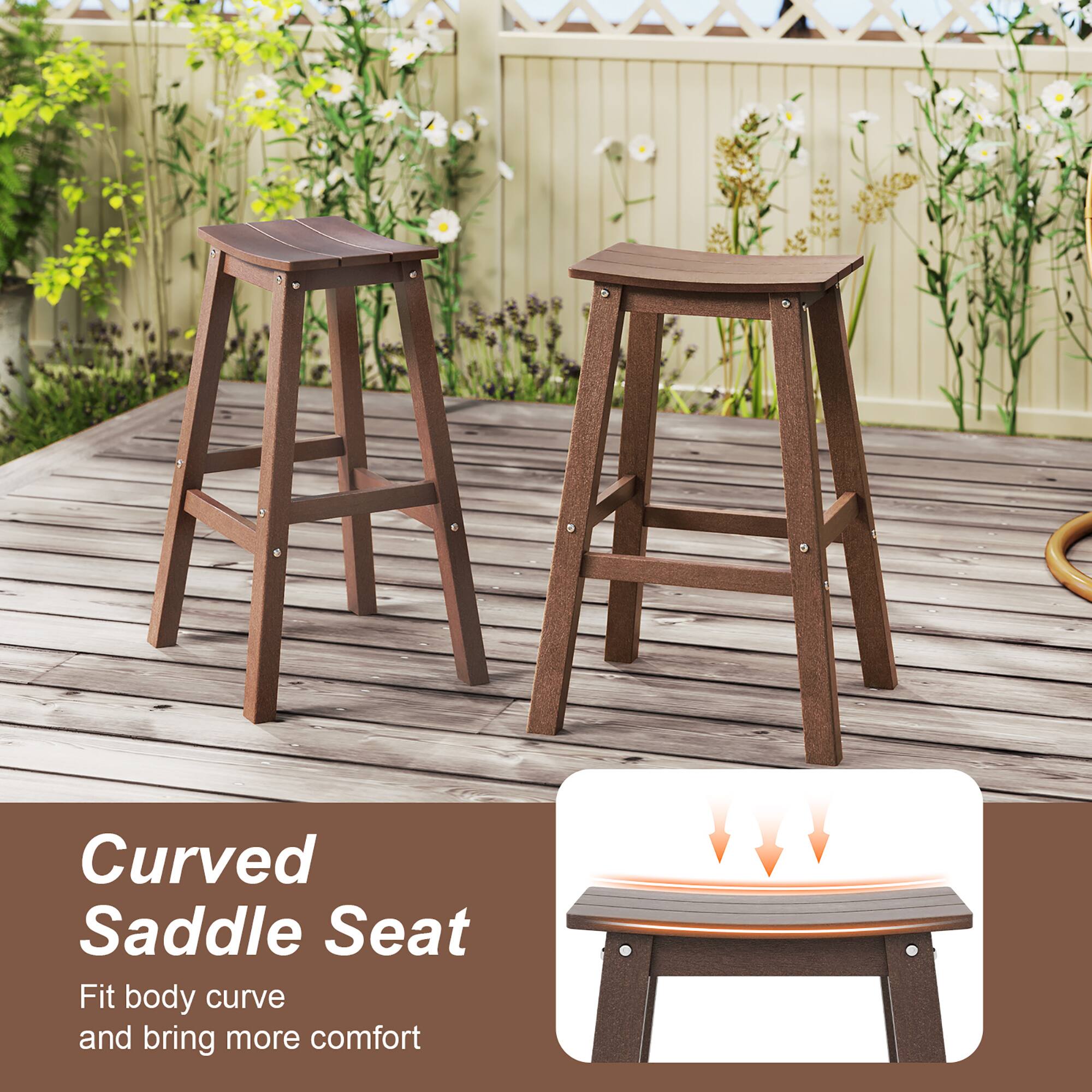 Curved Saddle Seat: Fit body curve and bring more comfort.