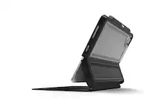 Alt View 11. STM - Dux Shell Magic Folio, Ultra Protective Case for iPad Air 4th gen/iPad Pro 11" 2nd gen/11" 1st gen - Black - Clear.