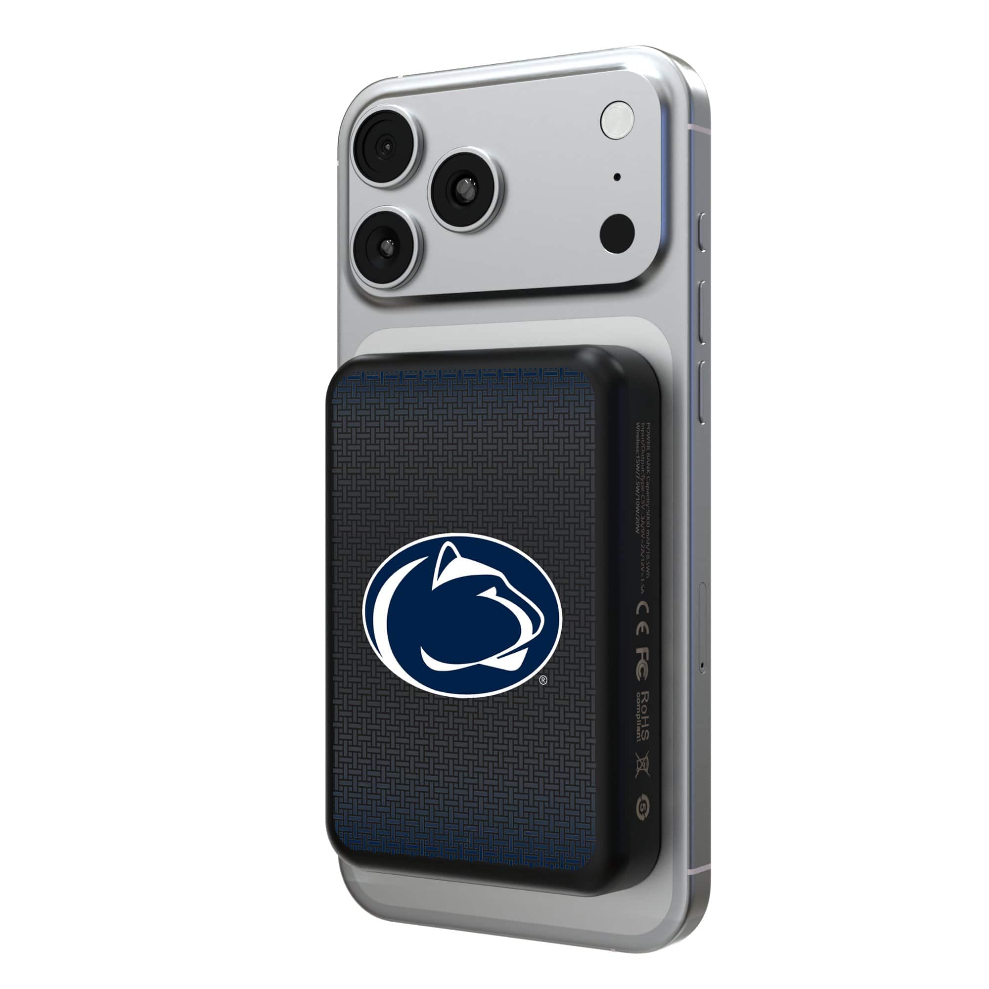 Keyscaper - Penn State Nittany Lions Wireless Magnetic Power Bank - Black